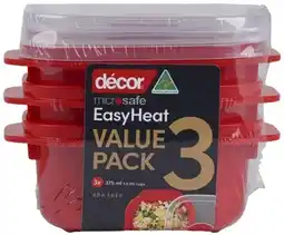 Coles Décor Microsafe Easy Heat Container 375mL offer