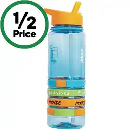 Woolworths Décor Quad Bands Assorted Tritan Water Bottle offer