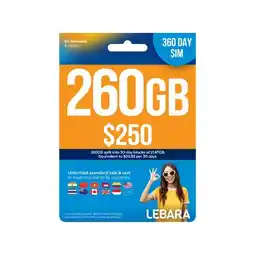 Woolworths Lebara $250 Starter Pack offer