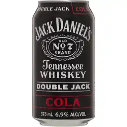 Woolworths Jack Daniel's Double Jack & Cola Cans offer