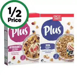 Woolworths Uncle Tobys Plus Cereal offer