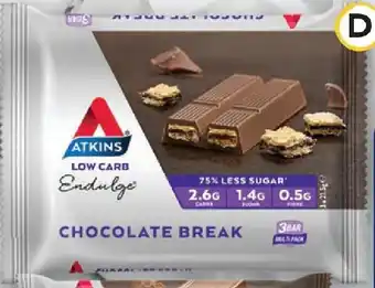 Atkins Endulge Bar Chocolate Break 3 Pack 64.5g
