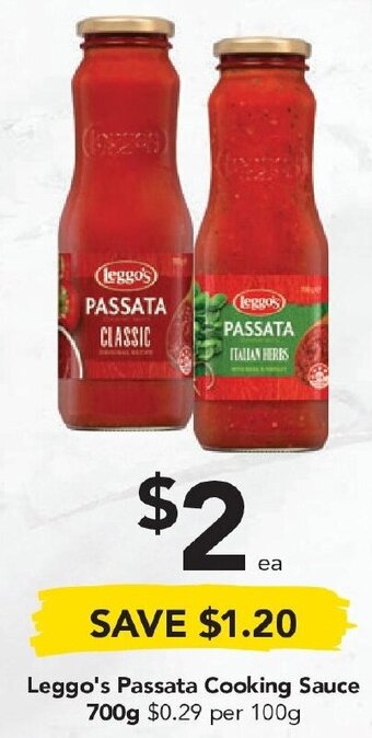 Drakes Leggo's Passata Cooking Sauce 700g offer