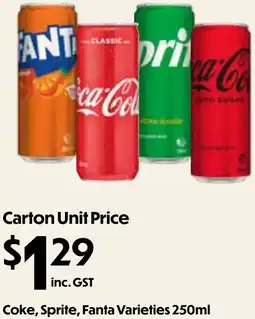 Campbells Wholesale Coke, sprite, fanta offer