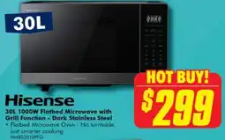 The Good Guys Flatbed microwave with grill function dark stainless steel offer