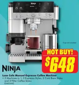 The Good Guys Luxe café manual espresso coffee machine offer