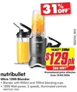 The Good Guys Ultra 1200 blender offer