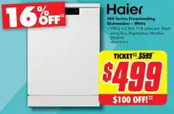 The Good Guys 300 series freestanding dishwasher white offer