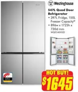 The Good Guys Quad door refrigerator offer