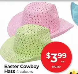 Red Dot Easter cowboy hats offer