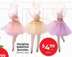 Red Dot Hanging ballerina bunnies offer
