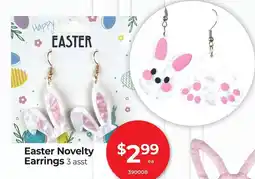 Red Dot Easter novelty earrings offer
