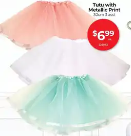 Red Dot Tutu with metallic print offer