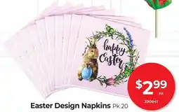 Red Dot Easter design napkins offer