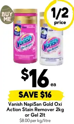 Drakes Vanish napisan gold oxi action stain remover offer