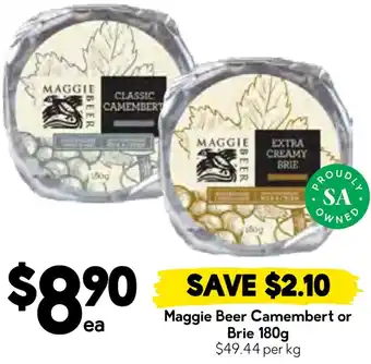Drakes Maggie beer camembert or brie offer
