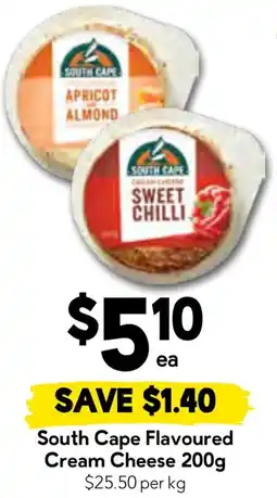 Drakes South cape flavoured cream cheese offer