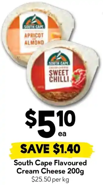 Drakes South cape flavoured cream cheese offer
