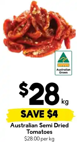 Drakes Australian semi dried tomatoes offer