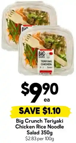 Drakes Big crunch teriyaki chicken rice noodle salad offer