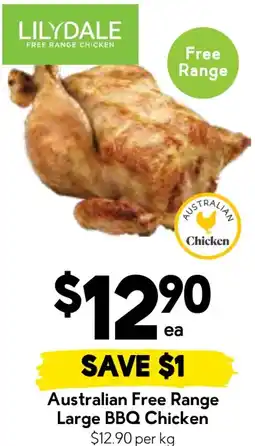 Drakes Australian free range large bbq chicken offer