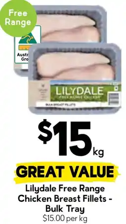 Drakes Lilydale free range chicken breast fillets bulk tray offer