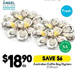 Drakes Australian coffin bay oysters offer