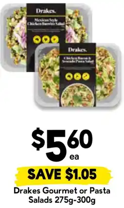 Drakes Drakes gourmet or pasta salads offer