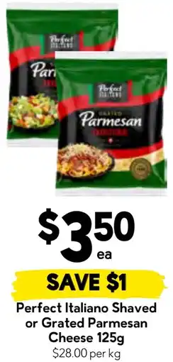Drakes Perfect italiano shaved or grated parmesan cheese offer
