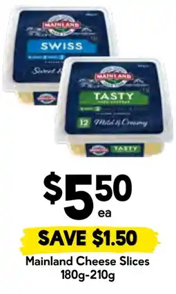 Drakes Mainland cheese slices offer