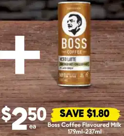 Drakes Boss coffee flavoured milk offer