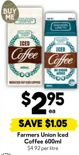 Drakes Farmers union iced coffee offer
