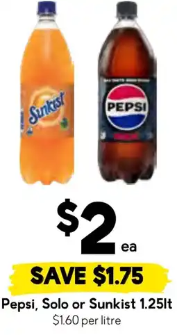 Drakes Pepsi, solo or sunkist offer