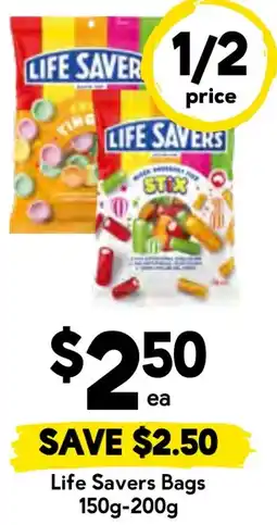 Drakes Life savers bags offer