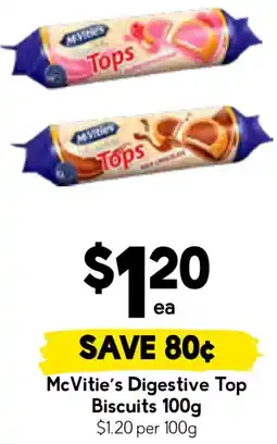 Drakes Mcvitie's digestive top biscuits offer
