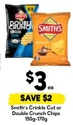Drakes Smith's Crinkle Cut or Double Crunch Chips offer
