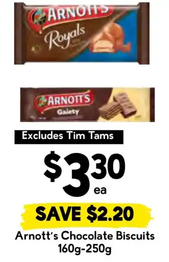 Drakes Arnott's Chocolate Biscuits offer