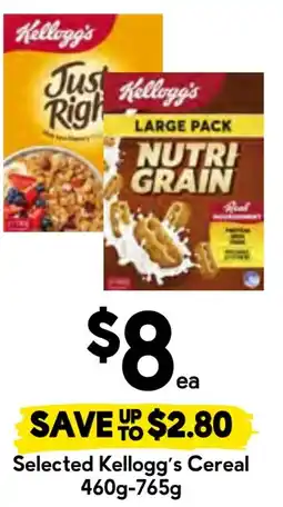 Drakes Selected Kellogg's Cereal offer