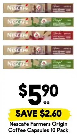 Drakes Nescafe Farmers Origin Coffee Capsules offer