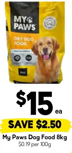 Drakes My paws dog food offer