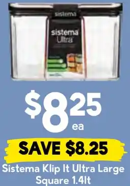 Drakes Sistema klip it ultra large square offer