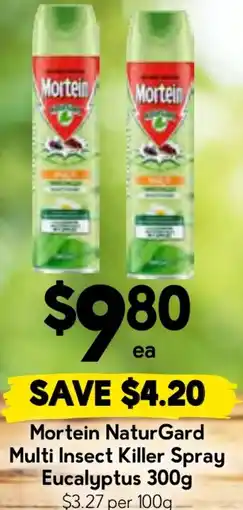 Drakes Mortein naturgard multi insect killer spray eucalyptus offer