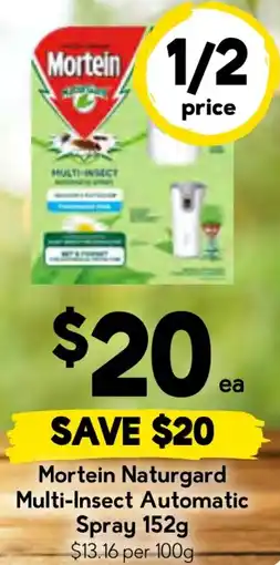 Drakes Mortein naturgard multi-insect automatic spray offer