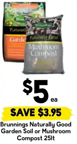 Drakes Brunnings naturally good garden soil or mushroom compost offer