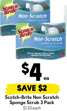 Drakes Scotch-brite non scratch sponge scrub offer