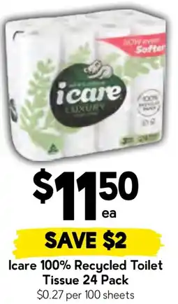Drakes Icare 100% recycled toilet tissue offer