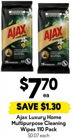 Drakes Ajax luxury home multipurpose cleaning wipes offer