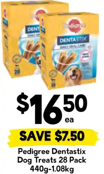 Drakes Pedigree dentastix dog treats offer