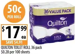 Supabarn Quilton toilet roll offer