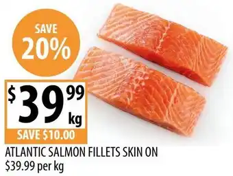Supabarn Atlantic salmon fillets skin on offer
